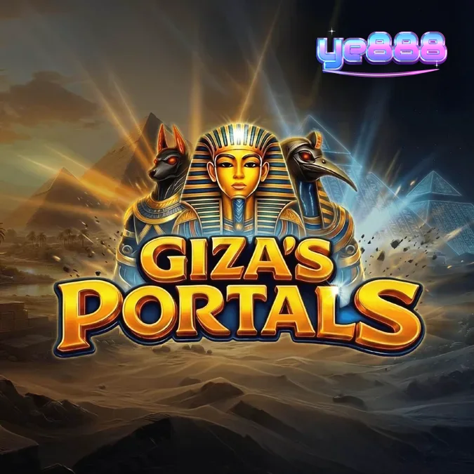 Interface do jogo Giza’s Portals com temática egípcia